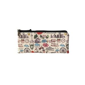 Jakari Zipper Pouch/Wallet-Seattle/Washington/Favorites-Black Tone